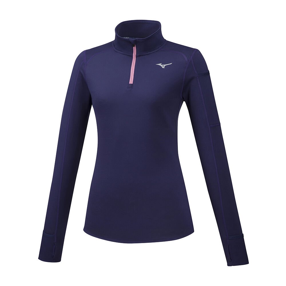 Blusa Mizuno Running Vortex Warmalite HZ - Mulher - Roxo - HZUSO3689